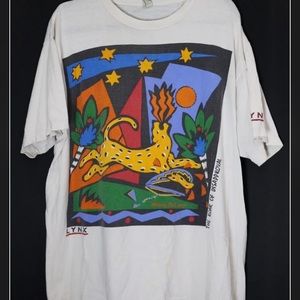 Vintage 1980 LYNX ' The Roar of Disapproval ' tshirt